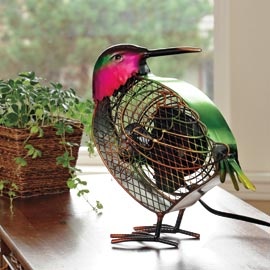 Deco Breeze Small Hummingbird Figurine Fan